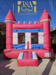 Pink Castle Bounce House