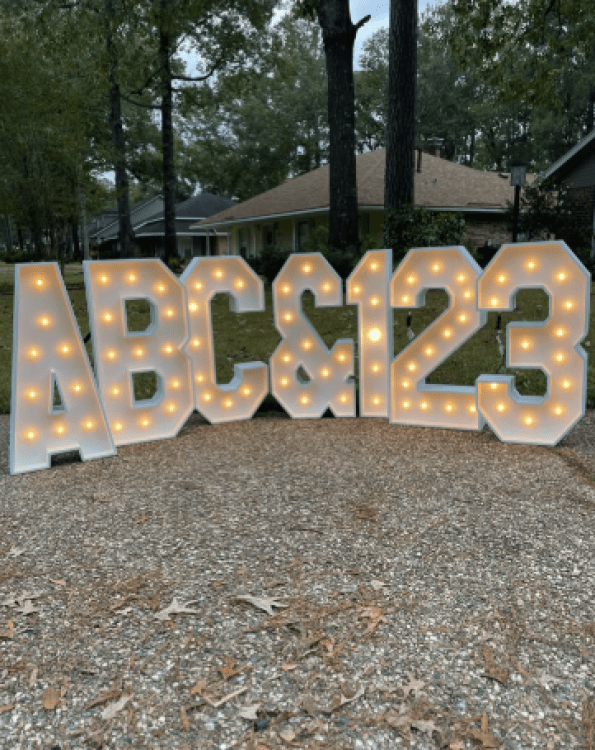 Marquee Letters & Numbers