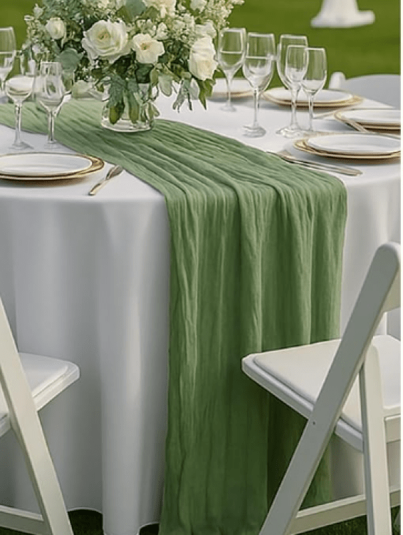 10ft Cheesecloth Table Runner